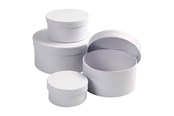 Artykuly Artystyczne & Rzemieslnicze - Creativ Company Round Cardboard Boxes 4 sizes - 264010