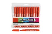 Materialy hobbystyczne - Creativ Company Dark orange Jumbo markers 12pcs. - 37351