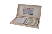 Przybory kuchenne - Jean Dubost Noże białe 2,5mm, 6 szt. Laguiole - JL0060084L01017