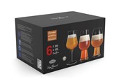 Zastawa stołowa - Luigi Bormioli Ølglassæt tester ale og hvede Birrateque 3 x 2 st - 17345