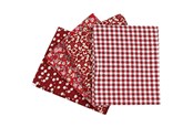 Artykuly Artystyczne & Rzemieslnicze - Creativ Company Patchwork Fabric Red 45x55cm 4pcs. - 441833