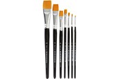 Materialy hobbystyczne - Creativ Company Gold Line Brushes - 7 mixed - 10247