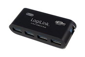 USB hub - LogiLink USB 3.0 hub 4-port black USB hub - 4 - USB 3.2 - Czarny - UA0170