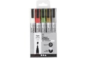 Przybory do pisania i rysowania - Creativ Company Chalk Markers Metallic Colors 5pcs - 37387