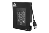 Dysk zewnętrzny - Apricorn Aegis Padlock Fortress - Zewnętrzny dysk - 1TB - Czarny - A25-3PL256-1000F