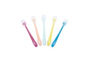 Akcesoria dla niemowląt - Babymoov Set of 5 silicon spoons 2nd age multicolor - A102407