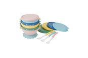 Akcesoria dla niemowlat - Badabulle Set of 5 non-slip bowls + spoons - B005107