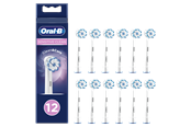 Szczoteczka elektryczna do zebów - Oral-B Akcesoria Sensitive Clean & Care - White 12 pcs letterbox - 4210201395300