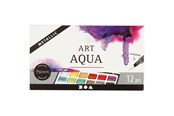 Materialy hobbystyczne - Creativ Company Art Aqua Watercolor Paint Metallic 12 Colors - 34246