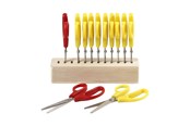 Akcesoria do biura - Creativ Company Children scissors with scissors block 12pcs - 11190