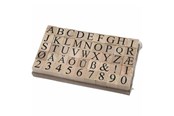 Artykuly Artystyczne & Rzemieslnicze - Creativ Company Wooden Stamp Set 45pcs. - 28567