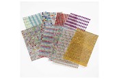 Artykuly Artystyczne & Rzemieslnicze - Creativ Company Stick Rhinestones Color 10 Sheets - 28303