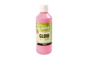 Materialy hobbystyczne - Creativ Company Glow in the Dark Paint - Light red 250ml - 34934