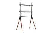 Uchwyty ścienne, uchwyty AV i meble AV - LogiLink TV stand 49–70" with walnut wooden legs 40 kg max. - Max 40 kg - recommended for 70" - BP0078