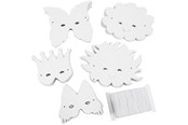 Artykuly Artystyczne & Rzemieslnicze - Creativ Company Fantasy masks White 100pcs. - 59261
