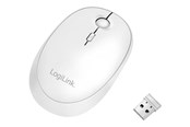 Myszka - LogiLink Wireless & Bluetooth dual mouse 2.4 GHz 800/1200/1600 dpi white - Myszy - Optyczny - Biały - ID0205