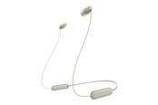 Słuchawki, zestaw słuchawkowy - Sony WI-C100 - Wireless In-ear Headphones - Beige - WIC100C.CE7