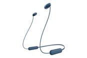 Słuchawki, zestaw słuchawkowy - Sony WI-C100 - Wireless In-ear Headphones - Blue - WIC100L.CE7