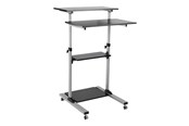 Uchwyty ścienne, uchwyty AV i meble AV - LogiLink Sit-stand workstation height adjustable mobile 60 kg max. - Max 60 kg - recommended for - BP0070