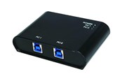 USB hub - LogiLink 2-Port USB 3.0 sharing switch USB hub - 2 - USB 3.2 - Czarny - UA0216