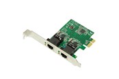 Adapter Sieciowy (karta sieciowa, serwer druku, itp.) - LogiLink PC0075 2-Port Gigabit LAN PCI Express Card - PC0075
