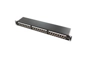 Akcesoria sieciowe - LogiLink Cat.6A Patch Panel 24 ports shielded 19 inch rack mount black - NP0061