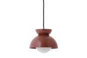 Dekoracje - Frandsen BUTTERFLY PENDANT 18x21 CM - RED MATT - 125256