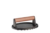 Przybory kuchenne - KÜCHENPROF Kødpresser BBQ stål/palisander Ø18cm - K1066711000