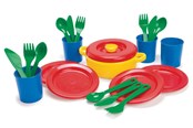 Zabawa w udawanie - Dantoy Dinner set in net - 4381