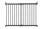 Akcesoria dla niemowląt - BabyDan FlexiFit Safety Gate Metal Black 67-105.5 cm - 500811
