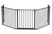 Akcesoria dla niemowląt - BabyDan Flex XL Safety Gate Black 223-278 cm - 500998