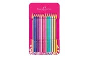 Przybory do pisania i rysowania - Faber-Castell Sparkle colour pencil.12 pc in tin box - 201737