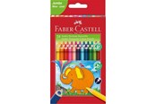 Przybory do pisania i rysowania - Faber-Castell Jumbo Triangular colour pencils wallet of 24 - 116524