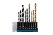 Wiertła & Bity - Makita D-71962 9 Piece Drill Bit Set - D-71962