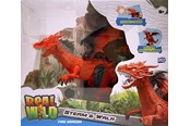 Figurki - REAL WILD IR Dragon with Steam & Moving Wings Red - 20250