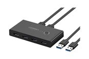 USB hub - UGREEN USB 3.0 peripheral sharing switch - 4 ports USB hub - 4 - USB 3.0 - Czarny - 30768