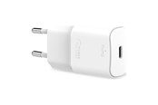Telefon - Adapter i Ladowarka - Puro Wall charger USB-C 20W - White - PWFCMTCUSBC20WWHI