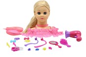 Kreatywne gry - Happy Friend HF Hairstyling Head Blond Hair - 504404