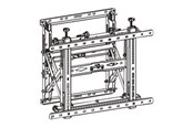 Uchwyty ścienne, uchwyty AV i meble AV - Neomounts WL95-900BL16 - mounting kit - for LCD display - Max 70 kg - recommended for 75" - WL95-900BL16