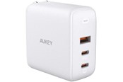 Telefon - Adapter i Ladowarka - Aukey Omnia Mix3 90W 3-Port PD Charger PA-B6S - White - PA-B6S White