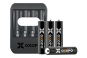 Bateria - APO International OXOPO XS series USB battery charger - with battery - 4 x AAA - Li-Ion - OXO-XS-AAA-Set