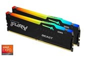 RAM - Kingston FURY Beast RGB DDR5-5600 - 32GB - CL36 - Dual Channel (2 pcs) - AMD EXPO & Intel XMP - Czarny z RGB - KF556C36BBEAK2-32