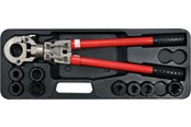 Narzedzia - Yato YT-21735 HYDRAULIC HAND PRESS FOR PRESSING PEX-AL-PEX FITTINGS WITH A SET OF 8 PIECES - YT-21735