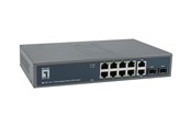 Switch - LevelOne GEP-1221 - switch - 12 ports - unmanaged - rack-mountable - GEP-1221