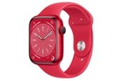 Smartwatch, zegarek i opaska sportowa - Apple Watch Series 8 GPS 45mm (PRODUCT)RED Aluminium Case with (PRODUCT)RED Sport Band *DEMO* - MNP43DH/A