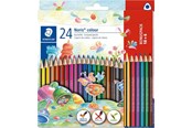 Przybory do pisania i rysowania - Staedtler Noris Triangular color pencils assorted colours 18+6 - 187 C18P1