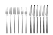 Zastawa stolowa - Gense Steak cutlery Fuga 12 pcs Matt/White steel - 23828