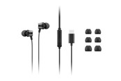 Sluchawki, zestaw sluchawkowy - Lenovo USB-C Wired In-Ear Headphones - 4XD1J77351