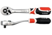 Narzędzia - Yato YT-0730 QUICK RELEASE CURVED RATCHET HANDLE 1/4'' - YT-0730
