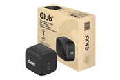 Telefon - Adapter i Ładowarka - Club 3D CAC-1909 power adapter - PPS and GaN technology - 2 x USB-C - 45 Watt - CAC-1909EU